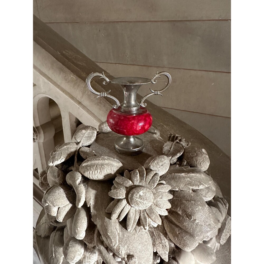 Vintage Red Amphora Mini Vase , Antique Lover, French Vintage Home Decor